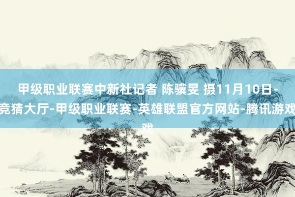 甲级职业联赛中新社记者 陈骥旻 摄11月10日-竞猜大厅-甲级职业联赛-英雄联盟官方网站-腾讯游戏